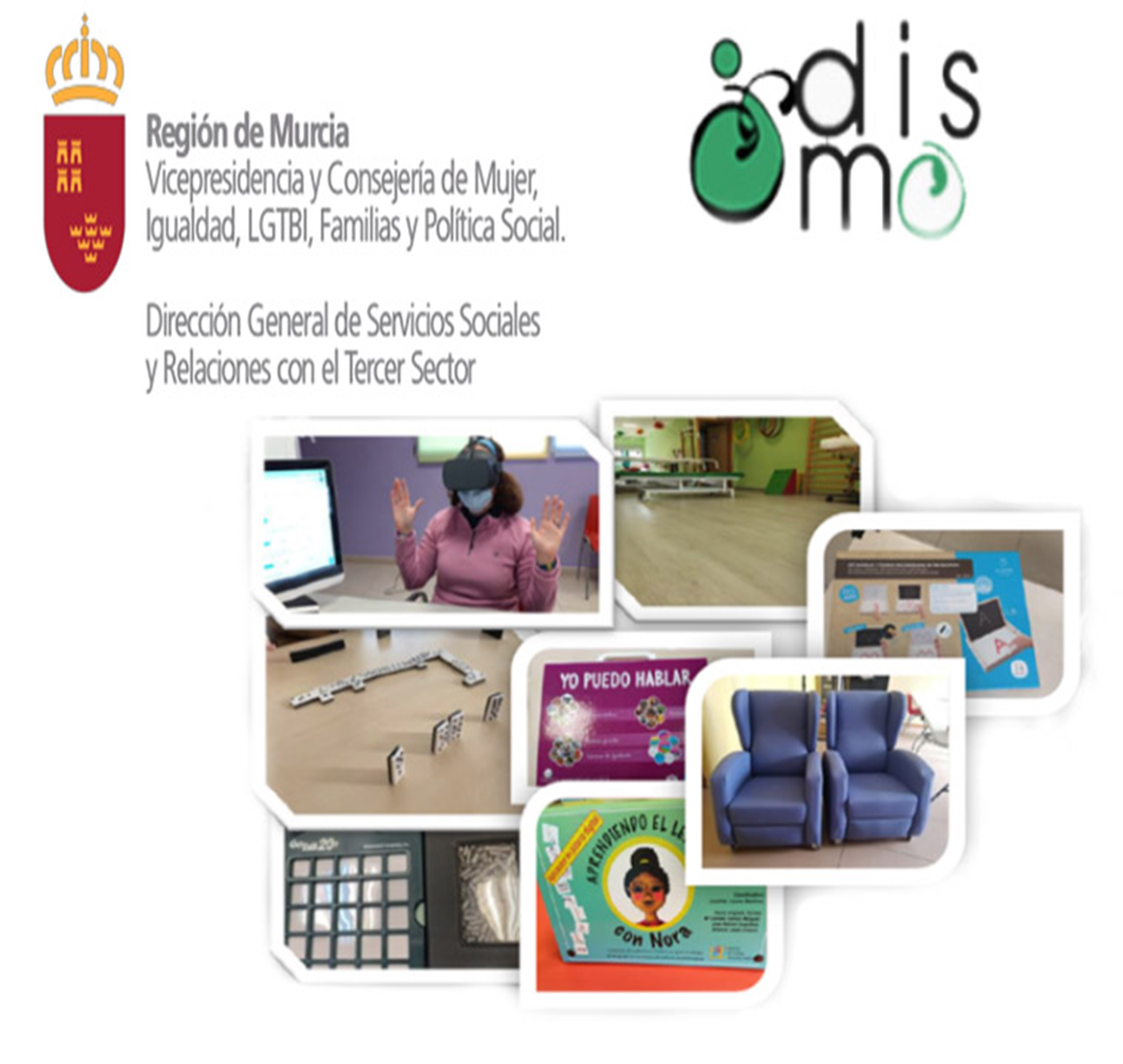 DISMO mejora su equipamiento con material tecnológico, sillones para el comedor y tarima para la sala de fisioterapia.